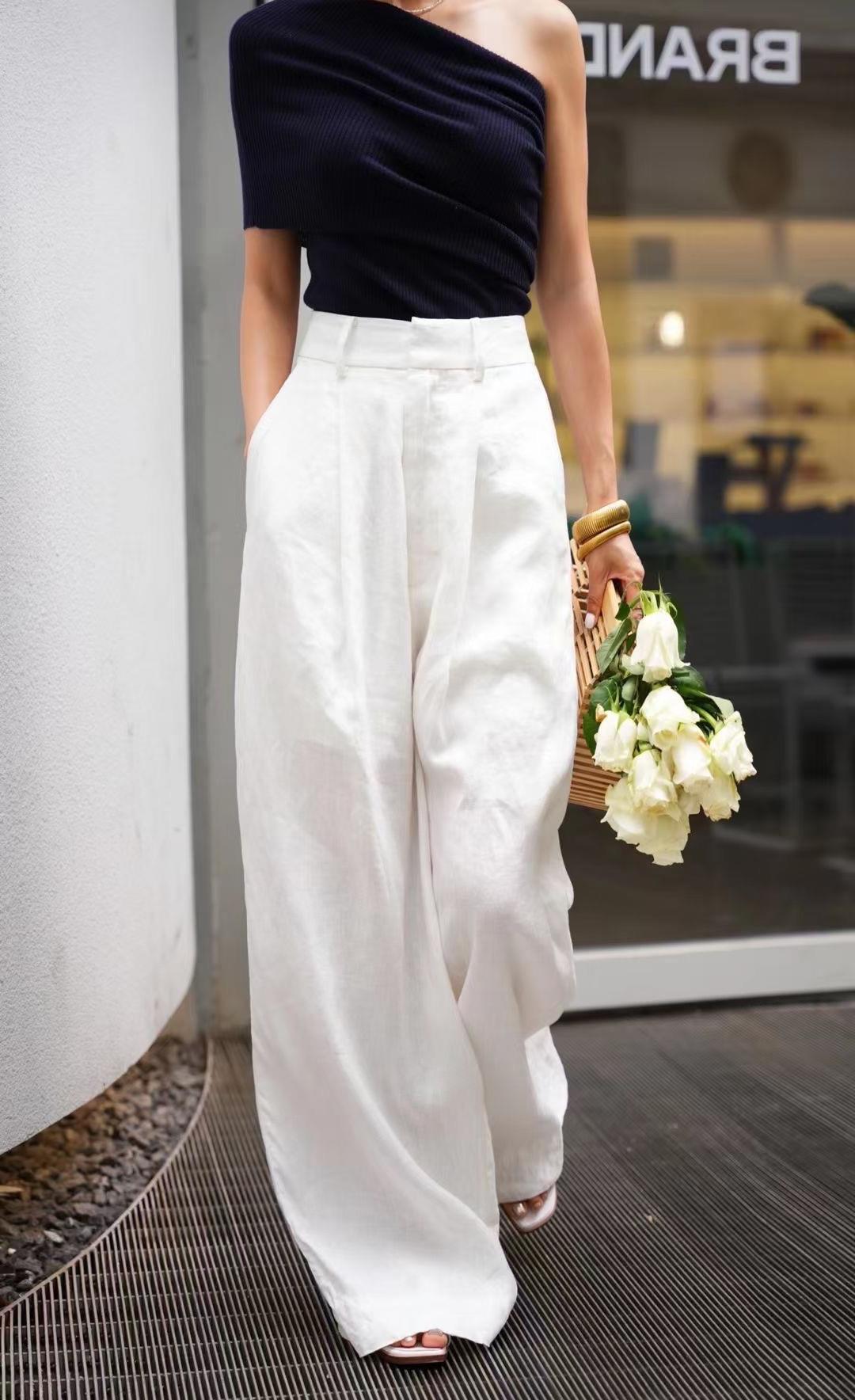 Loose Wide-Leg Pants