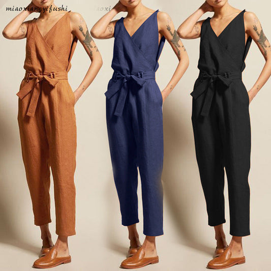 Women's Elegant Office Comfortable New Long Jumpsuit - Zac Store